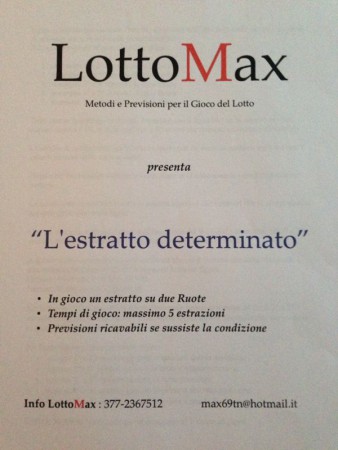 "L'ESTRATTO DETERMINATO"